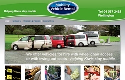 mobility vehicle rental website